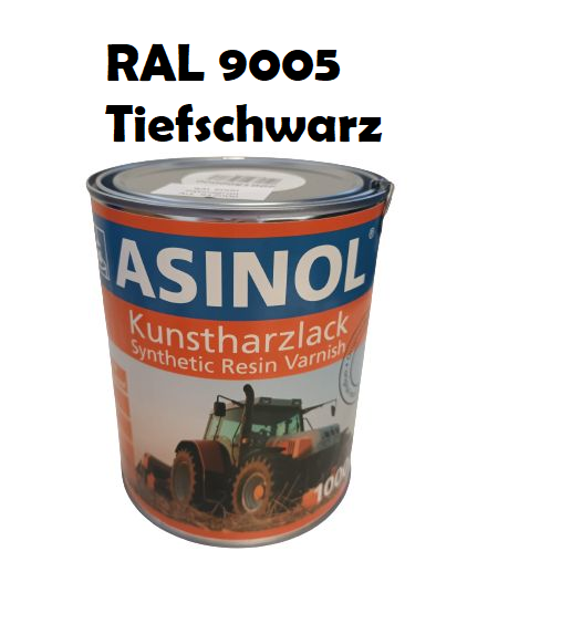 Kunstharzlack RAL9005 Tiefschwarz 1L